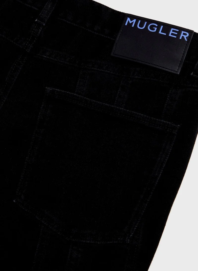 H&M  Rinse Wash Mesh Detail Jeans for Men | Best Price UAE